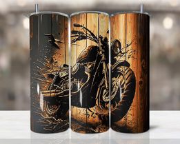 mOTORCYCLE  | 20oz Stainless Steel Tumbler | Sublimation Tumbler