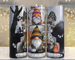 Gnome Halloween Truck  | 20oz Stainless Steel Tumbler | Sublimation Tumbler