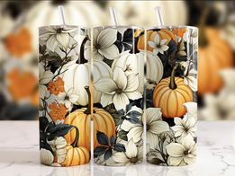 Ivory Pumpkin Patch   | 20oz Stainless Steel Tumbler | Sublimation Tumbler