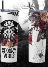 Spooky Vibes  | 20oz Stainless Steel Tumbler | Sublimation Tumbler