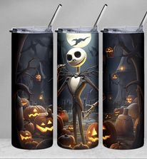 Jack and Pumpkins | 20oz Stainless Steel Tumbler | Sublimation Tumbler